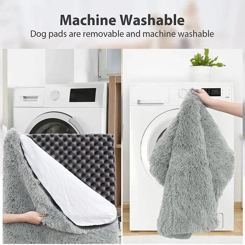 Lit pour chien en peluche lavable - UNIVERS ANIMALS