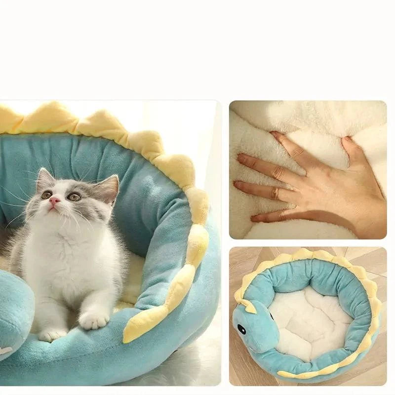 Lit Chaud avec Dinosaure Adorable POUR CHAT - UNIVERS ANIMALS