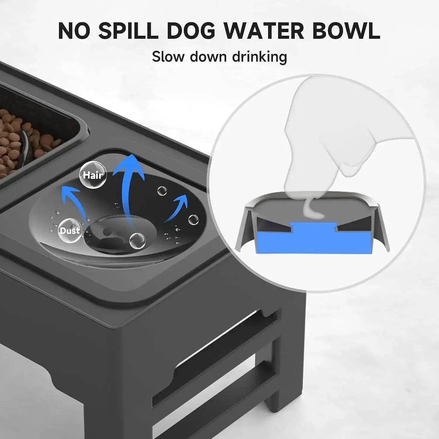 Bol Réglable pour Nourriture et Eau chien - UNIVERS ANIMALS