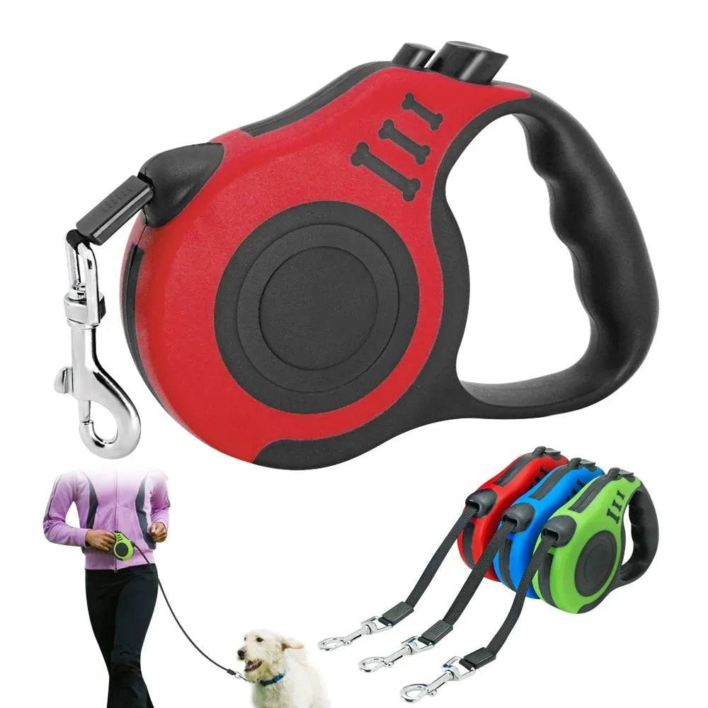 Laisse rétractable automatique pour chien - UNIVERS ANIMALS